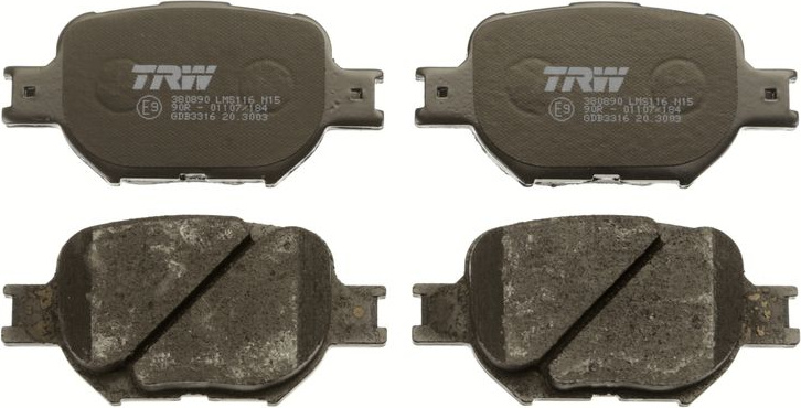  stabdžių trinkelių rinkinys, diskinis stabdys