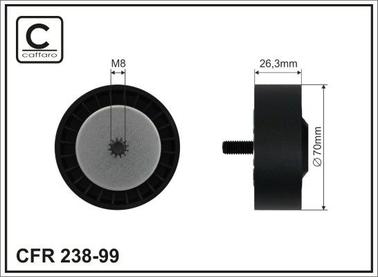 BMW 1 (E81), 1 (E87), 3 (E90), 3 (E91), 3 (E92), 3 (E93) 2.0D/3.0D 03-14 70X26,3X8mm