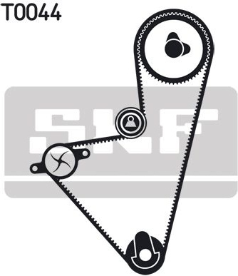  vandens siurblio ir paskirstymo diržo komplektas