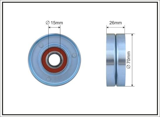 BMW 3 (E46), 5 (E39), 7 (E38), X5 (E53), Land Rover Freelander, Range Rover III, Opel Omega B 2.0D,2.5D,3.0D 98-12 70X25,5X15mm