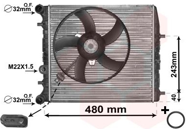  radiatorius, variklio aušinimas