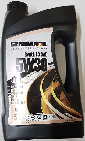 5W30 5L Synth C3 SAE SN/CF 502.00/505.01 BMW LL-04 GM Dexos 2
