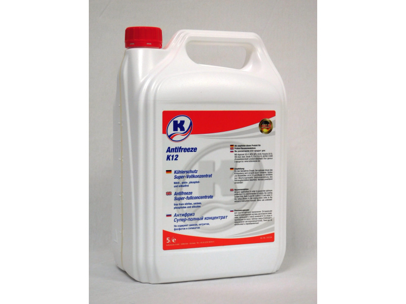 G12 5L Raudonas koncentratas 1:1 -37 °C K12; TL 774-D (G12), TL 774-F (G12+)