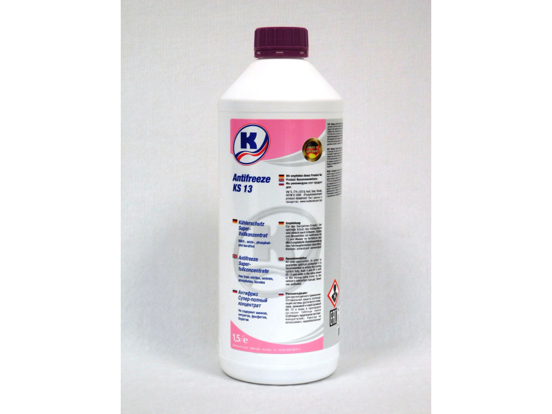 G13 Violetinis koncentratas 1:1 -35°C 1.5L ; Etilenglikol pagrindu VW TL774J (G13) purpurinis
