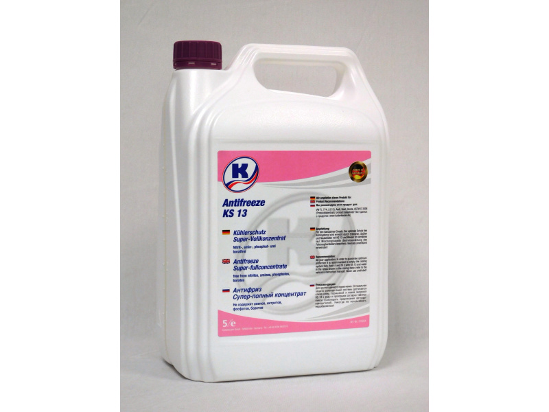 G13 Violetinis koncentratas 1:1 -35°C 5L ; Etilenglikol pagrindu VW TL774J (G13) purpurinis