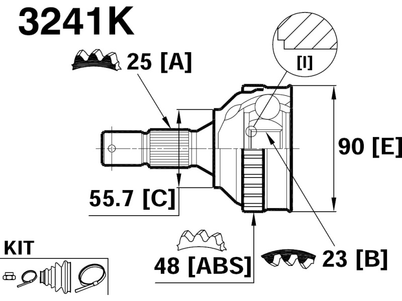 Citroen Xantia, Peugeot 306 1.6; 96-; ABS48 BENDIX