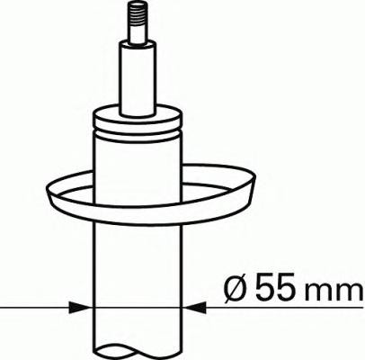 Audi A3, Seat Toledo, Skoda Octavia, VW Golf V, Passat priekio D55mm dujinis