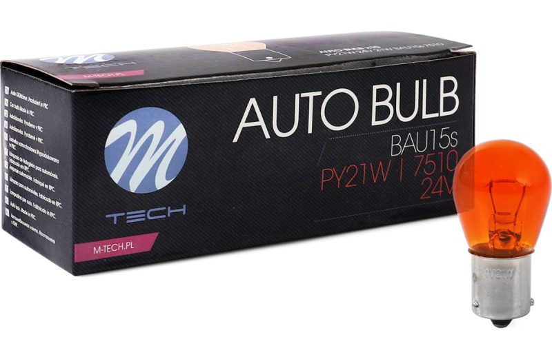 PY21W 24V 21W BAU15s AMBER Z936 nesimetriniu fiksavimu oranžinė