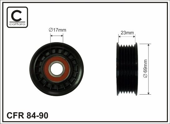 Audi TT, Ford Galaxy, Seat Alhambra, Leon, Toledo II, VW Bora, Golf IV, Multivan V 2.3/2.8/3.2 99-10 69X23X17mm