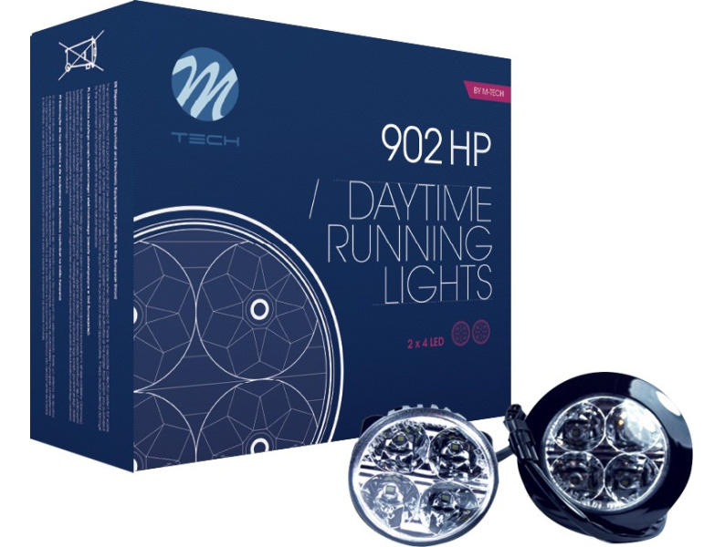 DRL LED 902HP 2 vnt. D70mm x 36mm 12-32V 4 OSRAM Opto LED`ai RL ir E4 žymėjimas