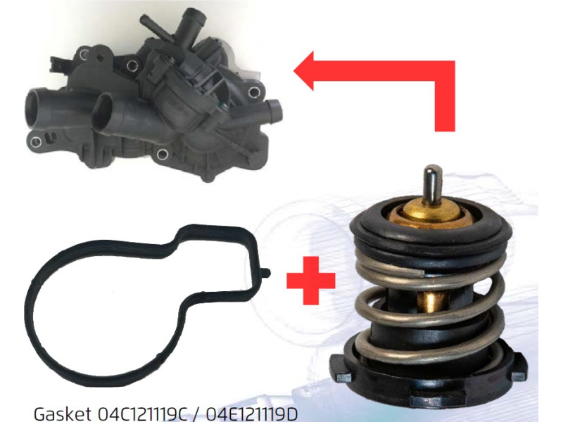 Audi, Seat ,Skoda , VW 1.2-1.4 12- įdėklas + tarpinė