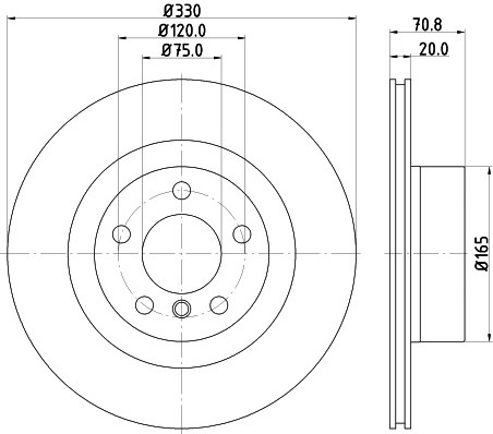 BMW X3 F25, X4 F26 1.6-3.0D 10- galo 330x20