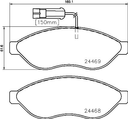 Citroen Jumper 06-, Fiat Ducato 06-, Peugeot Boxer 06- 1.2t-1.4t priekio