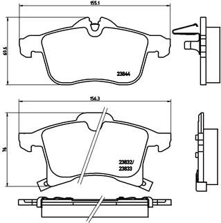 Opel Adam, Astra G/H, Combo 01-, Corsa C/D/E , Meriva A/B, Zafira A/B priekio
