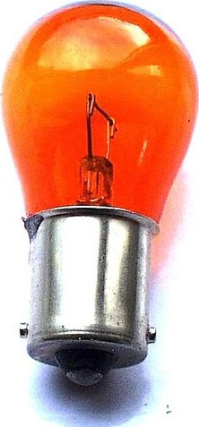 12V 21W BA15S AMBER Krawehl simetriniu fiksavimu oranžinė