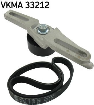  V formos rumbuotas diržas, komplektas
