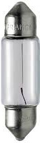 1711 Jahn C5W 12V 5W SV8,5-8 11x35mm saloninė su metaliukais iš galų