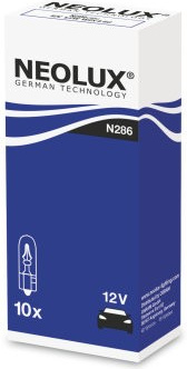 NEOLUX T5 12V 1,2W W2X4,6D becokolinė maža