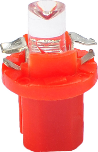 LED L004R B8.5D 12V prietaisų skydelio raudona