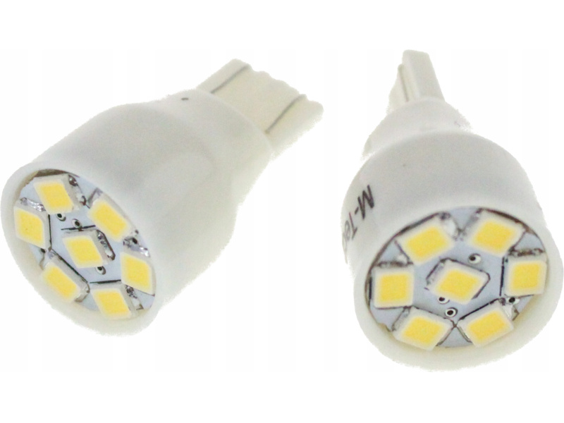 Blisteris 2 vnt. LED T15 W16W 7xSMD2835 12V baltos