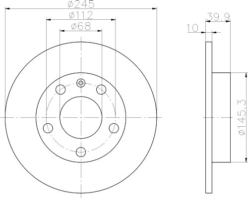 Audi A4 01- , Seat Exeo galo 245x10