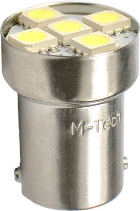 L075W LED BA15S 12V 1.2W G18 5 SMD balti