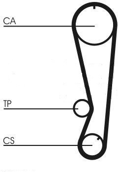 HR40956x22mm ALFA, FIAT , LANCIA 1.2 - 1.4 16V