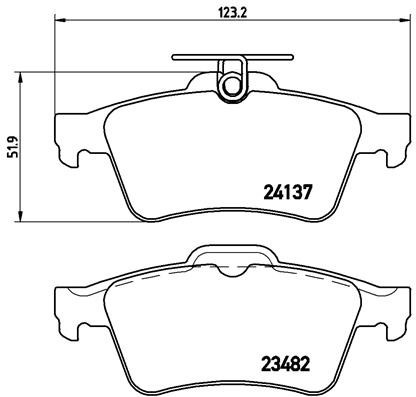 Citroen C5 08-, Focus C-Max 03-, Focus 04-, Mazda 3 03-, 5 05-, Opel Vectra 02-, Peugeot 508, Renault Laguna 07-, Volvo C30 06-, S40 04-, V50 04- galo