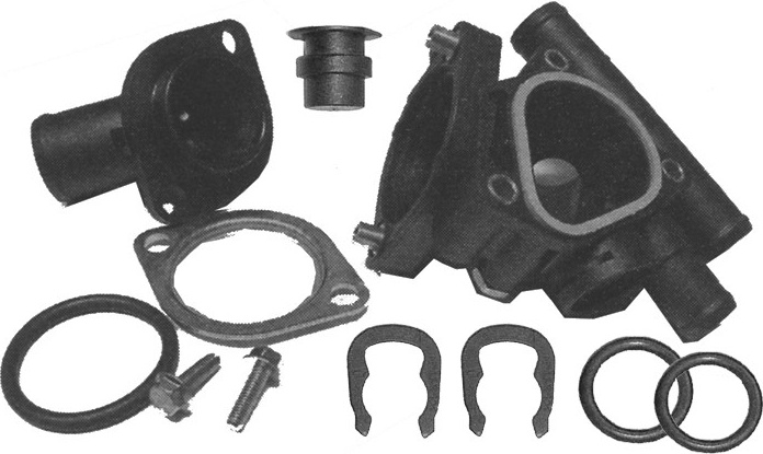 Renault Clio 98-; Espace; Kangoo 97-, Laguna -01, Megane; Scenic; Master 1.9D,DTI flanšas aušinimo (Be termostato)