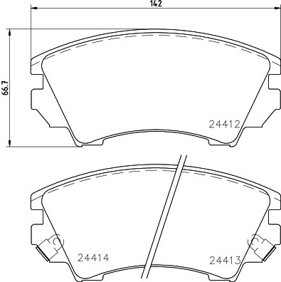 Opel Astra J 11-, Insignia 08-, Zafira C 11-, Saab 9-5 10- priekio 321mm diskui