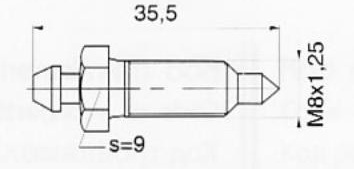 ODP-2 nuorinimo varžtas M8x1.25 35.5mm CIT FORD MB OP SKODA VOLVO