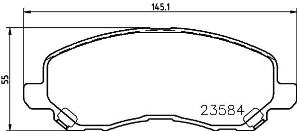 Citroen C4 Aircross 12-, Dodge Caliber, Jeep Compass 06-, Mitsubishi ASX, Grandis, Lancer 08- , Peugeot 4008 12- priekio