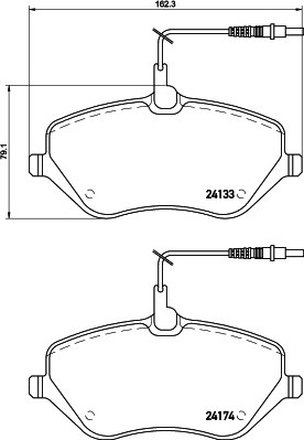 Citroen C5 08-, C6 06-, Peugeot 407, 607 3.0i, 2.2-3.0HDi priekio