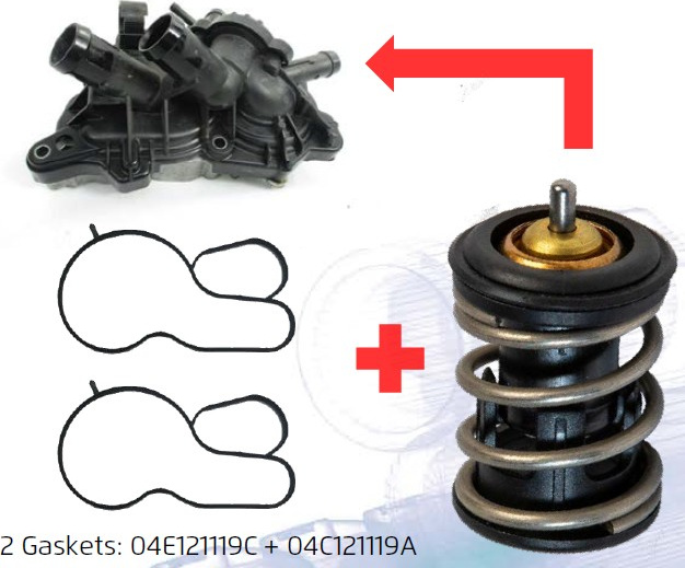Audi, Seat , Skoda , VW 1.0-1.2-1.4 11- įdėklas + 2 tarpinės