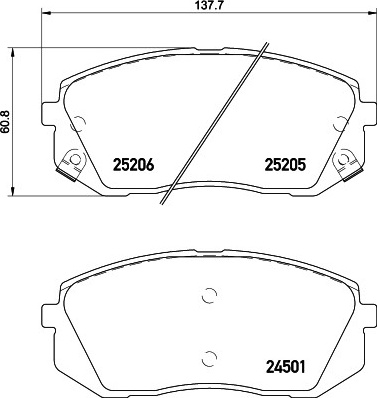 Hyundai i40 , iX35, KIA Soul , Sportage 1.6-2.0D 10- priekio