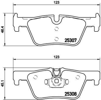 BMW 1 F20 11-, 2  F22 11-, 3 F30 11-, 4 F32 13-,  X3 F25 11-, X4 F26 11- galo