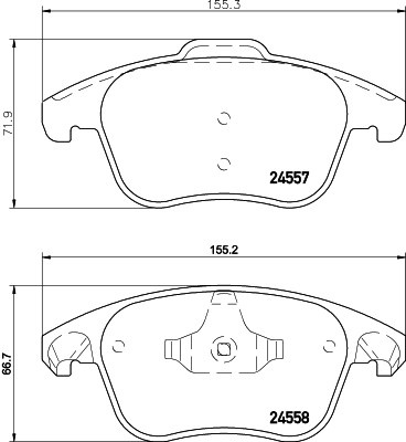 Citroen C4 04-, Peugeot 207, 307, 308, 3008, RCZ priekio