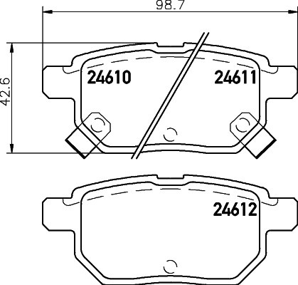 Toyota Auris 07-, Corolla 02-, IQ 09-, Prius 12-, Urban Cruiser 09-, Verso S 10-, Yaris 05- galo