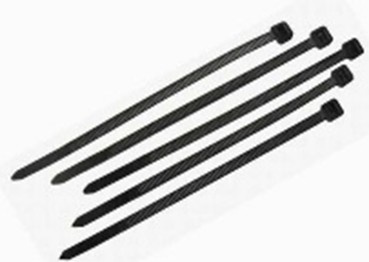 450mmX7,6mm JUODAS (100vnt pakuotėje)