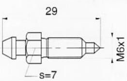SN033-8 nuorinimo varžtas M6x1 29mm Audi BMW Saab VW