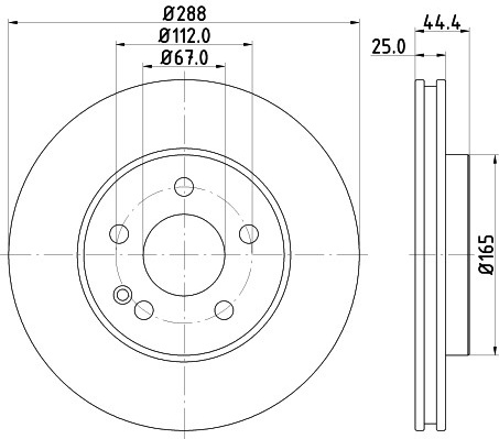 MB A 04- W169 , B 05- W245 priekio 228x25mm