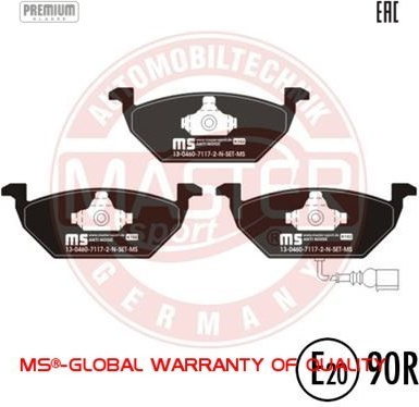 Audi A2 00-, A3 96-, Seat Altea 04-, Skoda Octavia 96-, VW Beetle , Caddy 04-, Golf 4/6 , Polo 01- priekio