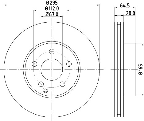 MB C class W204 07-14 , E class W212 09- priekio 295x28