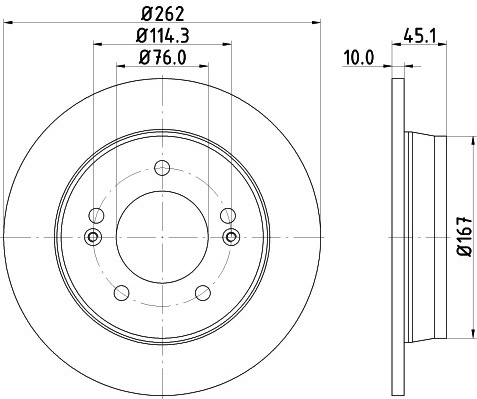 Hyundai Elantra, i30, Kona, Veloster, Kia Cee'd, Cerato, Pro Cee'd , Soul1.0-2.0 10- galo 262x10