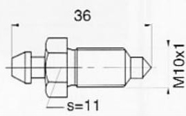 SN019-7 nuorinimo varžtas M10x1 34mm Audi Cit BMW Ford MB OP VW