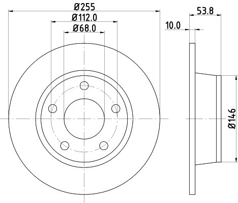 Audi A6 1.8-3.0 97-05 255x10 galo