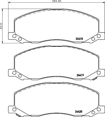 Opel Insignia R17+ 08-, Saab 9-5 10- priekio 337mm diskui