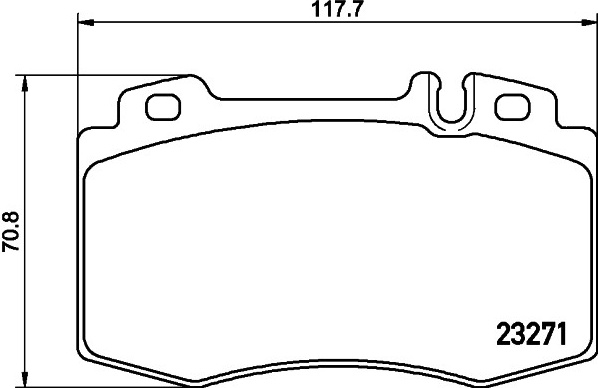 MB C W203 , CLK C209 , E W211, SL, SLK priekio