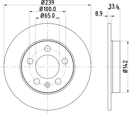 Audi A3, TT, Skoda Octavia I, VW Bora, Golf 4 1.8-2.8 96-10 239x9 galo