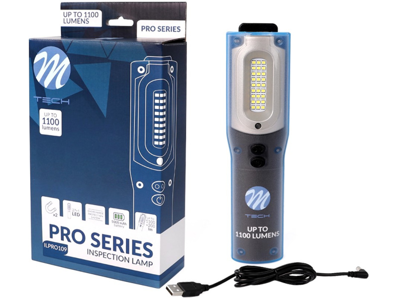 PRO serija SMD2835 OSRAM led; 1300lm; 3.7V 5000mAh Li-Ion; IP54; IK08;